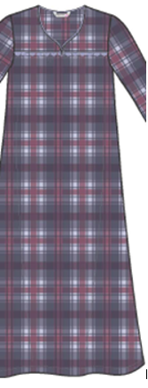 Kayanna Snowflake Flannel Nightgown