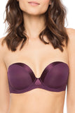 Simone Perele Implicite Neon strapless plunge bra 251302 Blackberry