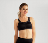 Amoena Power Sports Bra - Medium Support - Black / Grey 1152