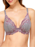 Wacoal Gray Embrace Lace Plunge Bra 853291