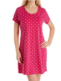 KayAnna Jersey 38" Lounger Sleepwear K12390 Pink Dot