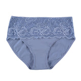 Organic Cotton Spandex Brief with Lace Pannel #594