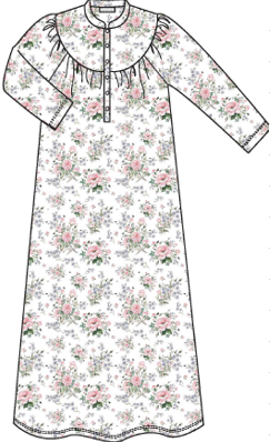 KayAnna Satin/Cotton Nightgown B11437