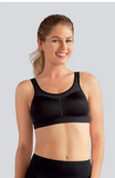 Amoena Power Sports Bra - Medium Support - Black / Grey 1152